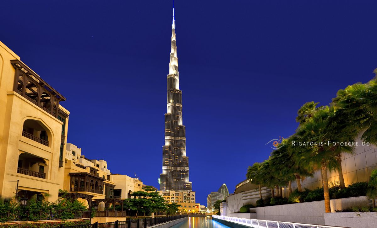 Burj Khalifa bei Nacht