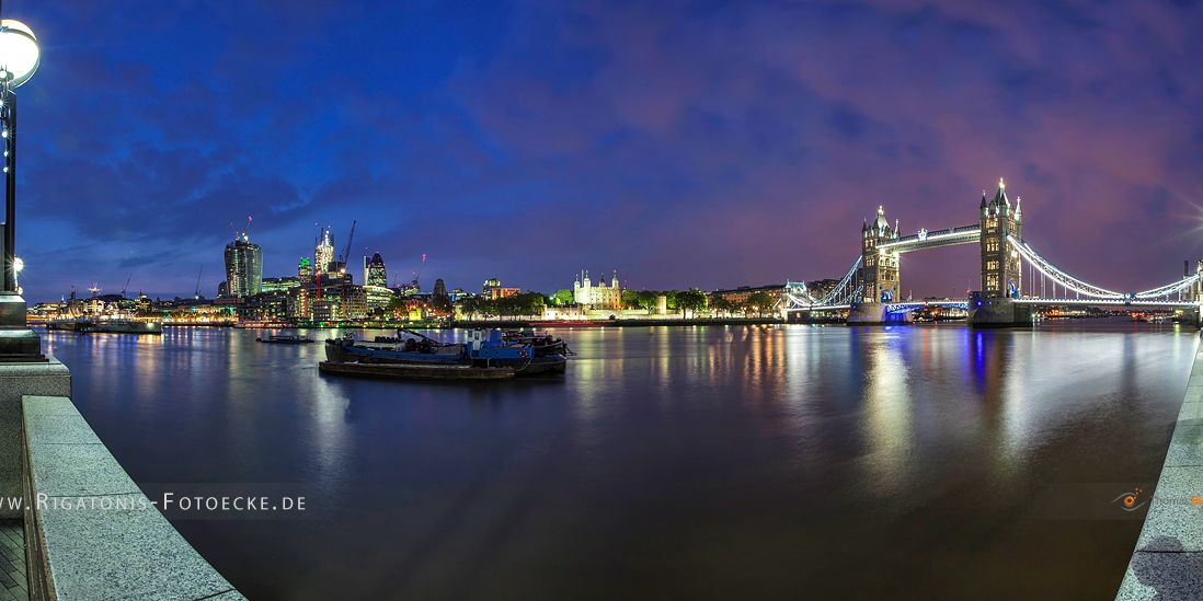 Panorama an der Themse, Tower und Towerbridge (258_MG_38812)