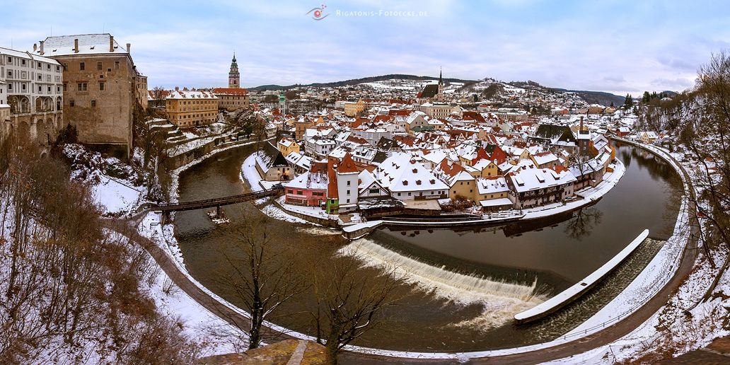 Český Krumlov, deutsch Krumau, auch Böhmisch Krumau (Tschechien) (332_IMG_7099_PS Panorama)