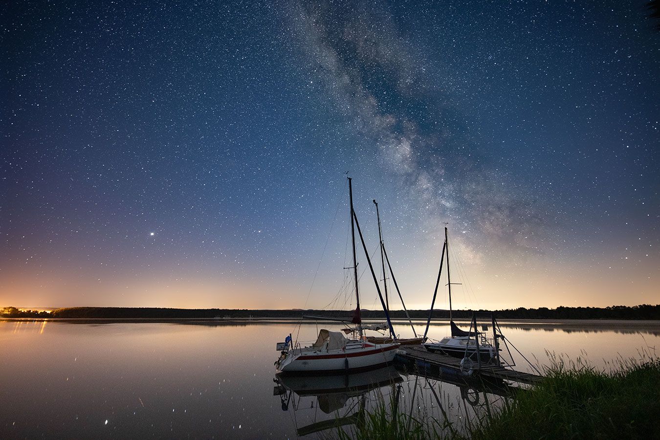 Milchstraße über dem Steinberger See in der Oberpfalz (_MG_3811)