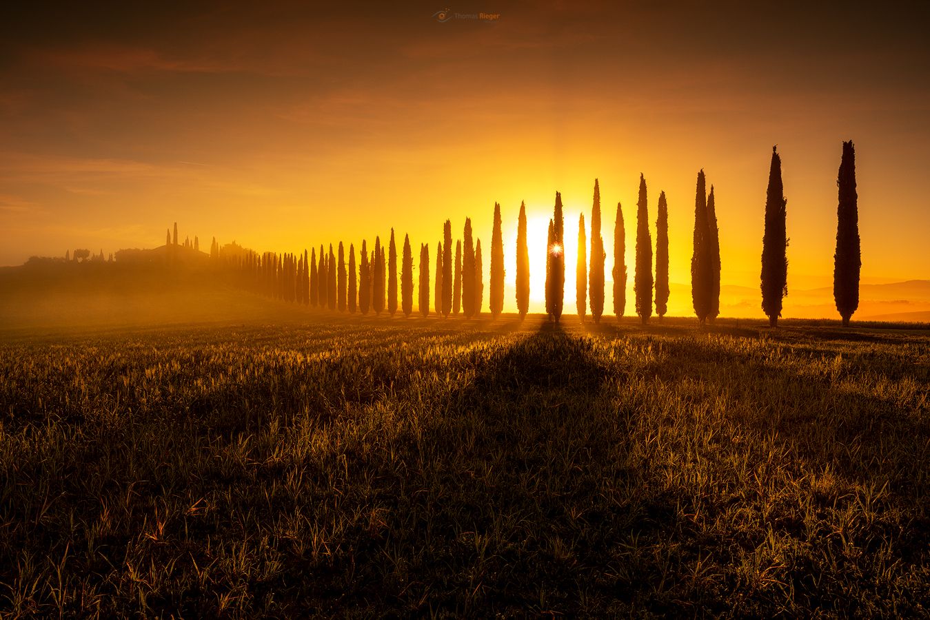 Agriturismo Poggio Covili im Sonnenaufgang, Toscana