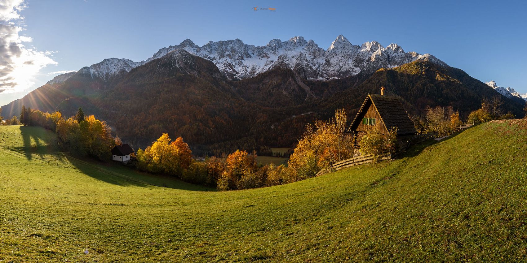 Slowenien, Jezero Jasna, Jasna-See, Kranjska Gora im Herbst
