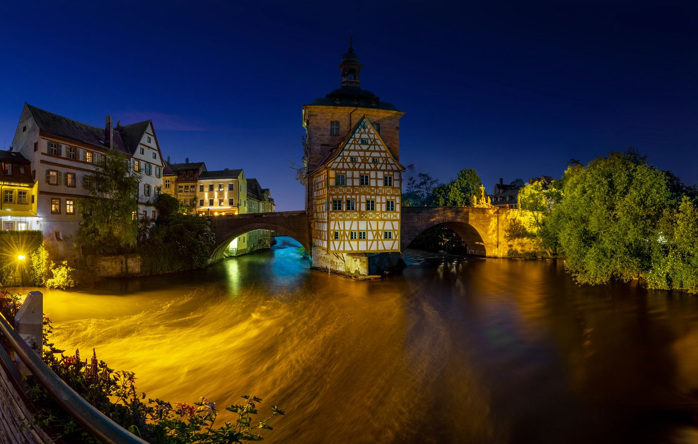 Rathaus Bamberg zur blauen Stunde (411_MG_8026-HDR-Pano_2_)