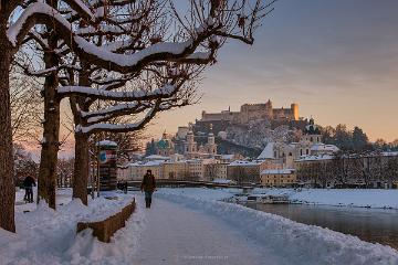 Salzburg Blick von der Salzach  2017