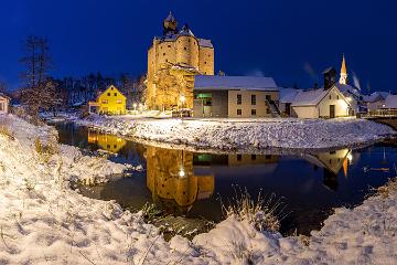 Burg Falkenberg im Winter