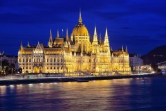das Ungarische Parlamentsgebäude in Budapest