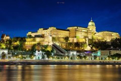 Der Burgpalast auch Royale Palast geannt in Budapest
