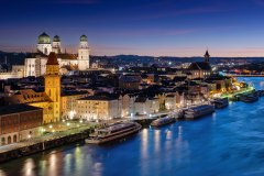 Passau Blick vom Ludwigssteig