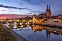 Sonnenaufgang in Regensburg