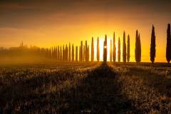 Agriturismo Poggio Covili im Sonnenaufgang, Toscana